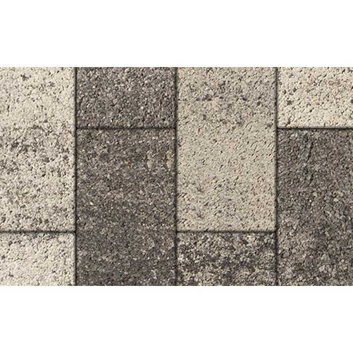 Плитка тротуарная Прямоугольник (Ла-Линия) Б.5.П.8 Листопад гранит Антрацит 600x300x80 мм