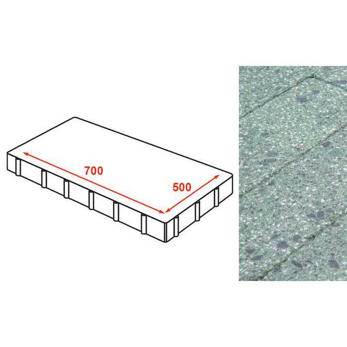 Плита AI тротуарная Готика Granite FINERRO, Порфир 700x500x80 мм